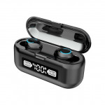 Безжични блу тут стерео слушалки, водоустойчиви с кутийка батерия за зареждане 2000 mAh и качествено възпроизвеждане на звука